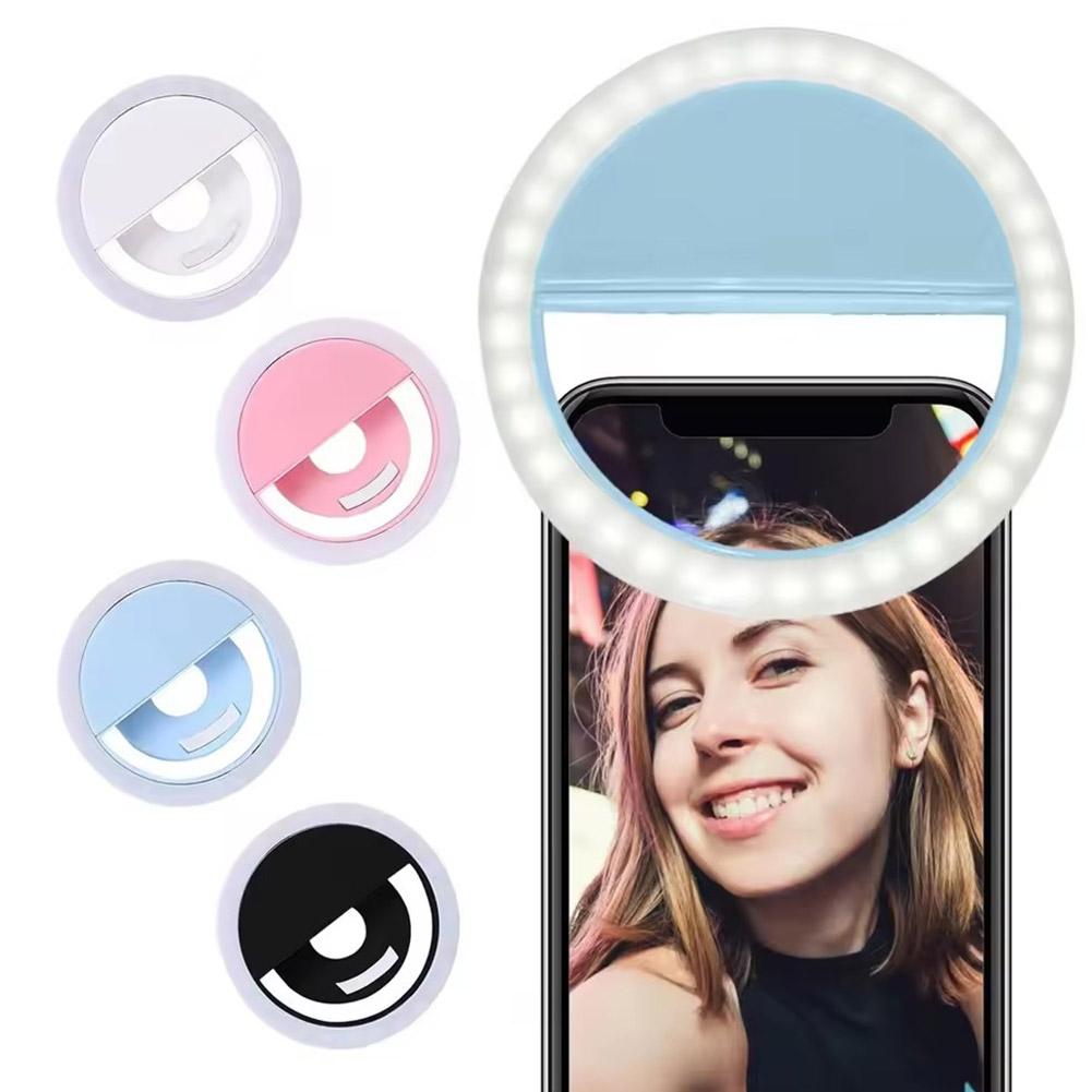 Photography Lighting Game - Clip On Selfie Ring Light Rechargeable