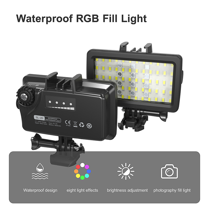 RGB/LED Fill Light for Underwa - Photography Lighting Handheld ulasan dan harga