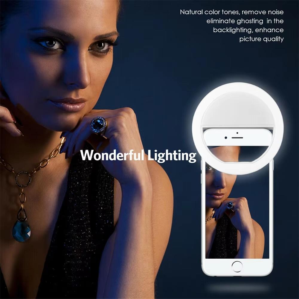 Clip On Selfie Ring Light Rech - Photography Lighting Game ulasan dan harga