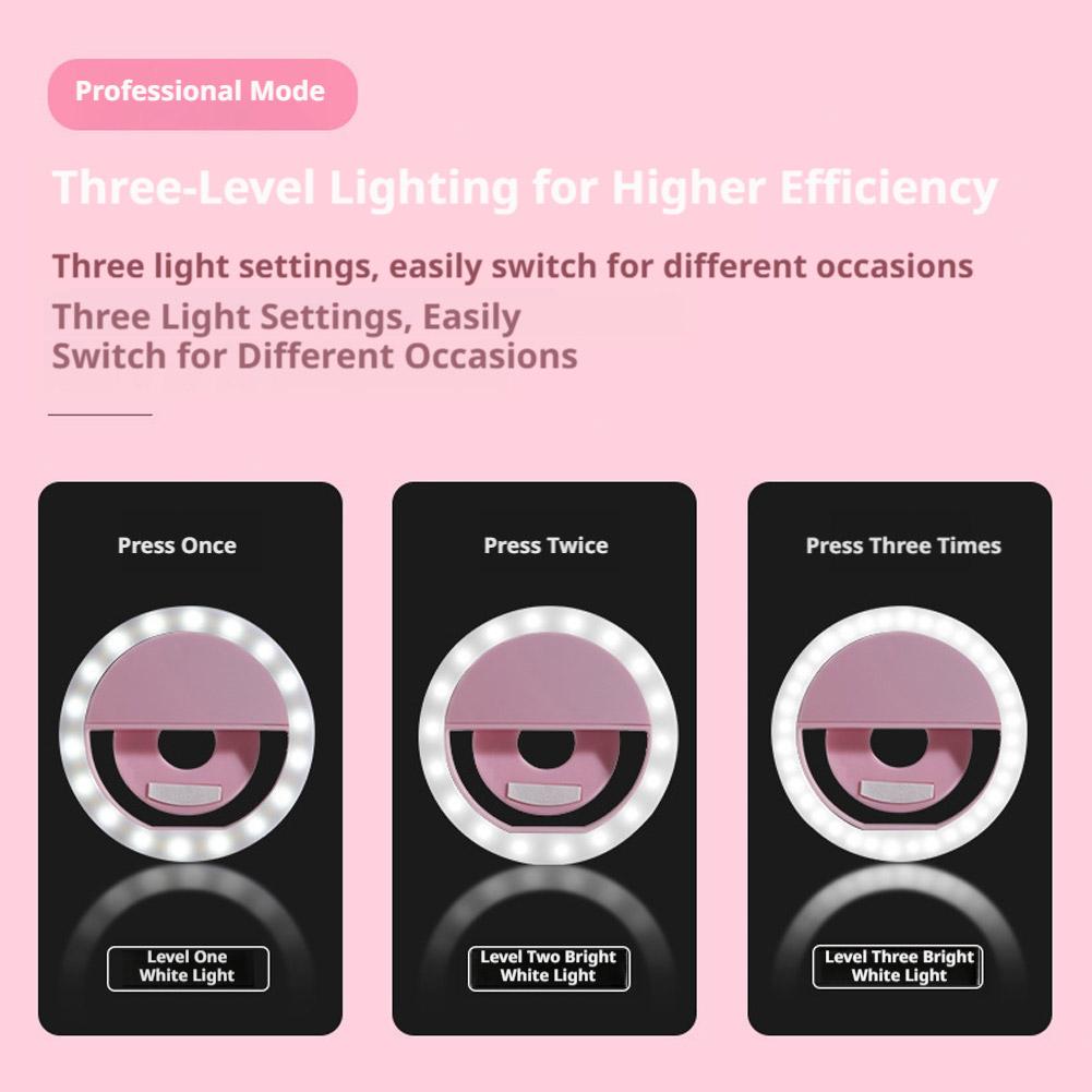 Clip On Selfie Ring Light Rech - Photography Lighting Game ulasan dan harga
