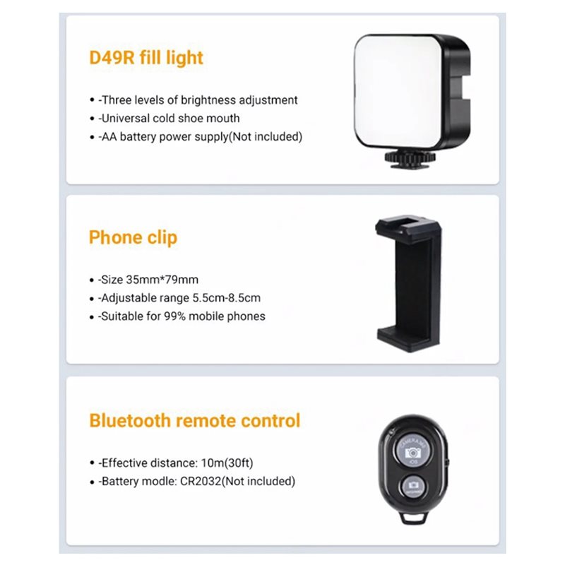 B29C-Portable Smartphone Video - Photography Lighting Kit Portable ulasan dan harga