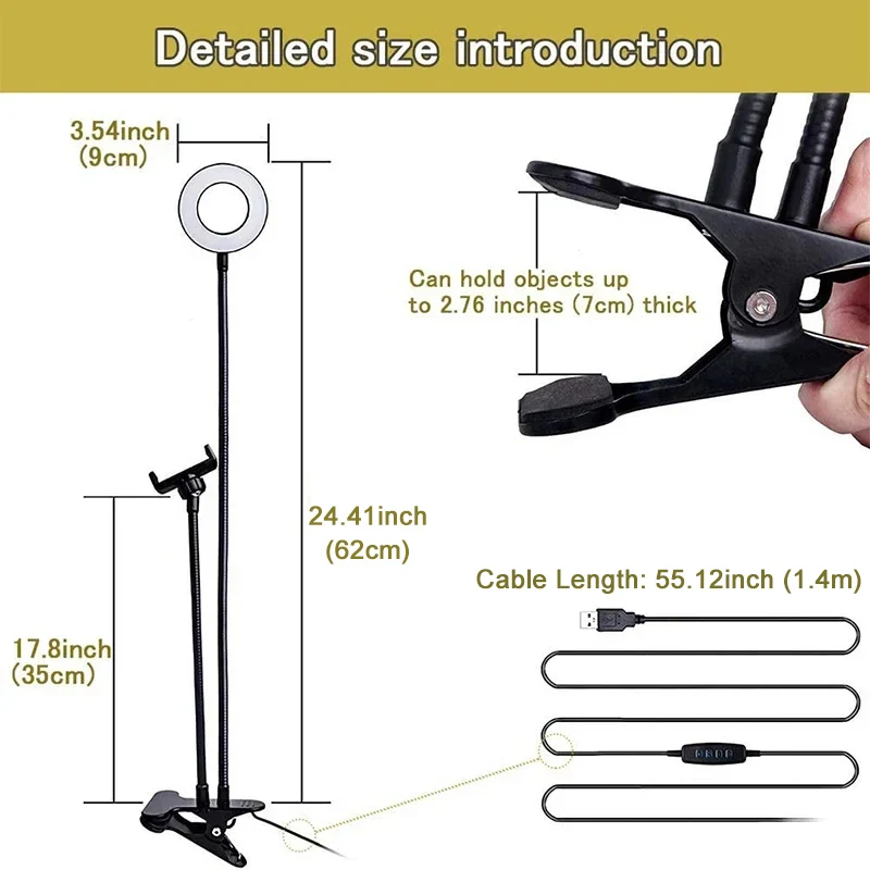 Universal Flexible Mobile Phon - Photography Lighting Description ulasan dan harga